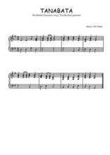 Téléchargez l'arrangement pour piano de la partition de Tanabata en PDF